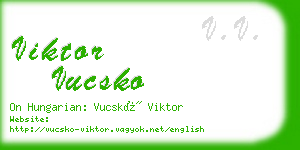 viktor vucsko business card